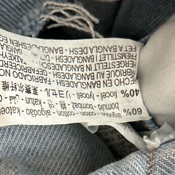 Zara Denim Jumpsuit Long Sleeve Shorts | Size S - Picture 10 of 11